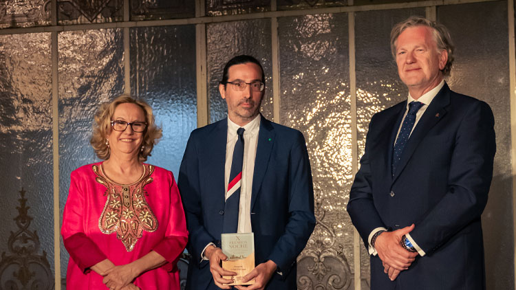 Pedro Peris López, catedrático de la Universidad Carlos III de Madrid y experto en ciberseguridad, premiado en la categoría Ciberseguridad en la X Noche de las Telecomunicaciones de Madrid