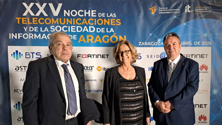Inmaculada Sánchez Ramos, presidenta de la Asociación Española de Ingenieros de Telecomunicación de Madrid, participa en la Noche de las Telecomunicaciones de Aragón