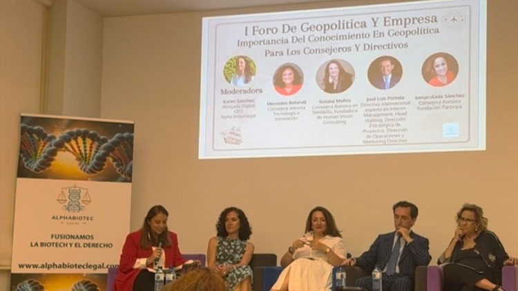 La presidenta de AEIT-Madrid, Inmaculada Sánchez Ramos, participa como ponente en el I Foro de Geopolítica y Empresa