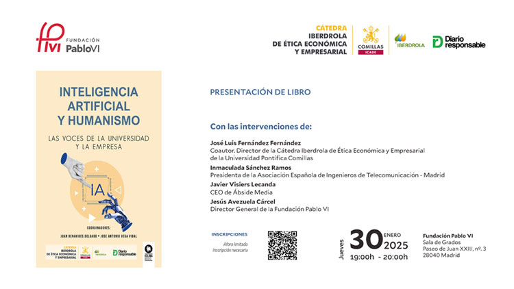 Presentación del libro "Inteligencia Artificial y Humanismo: las voces de la Universidad y la Empresa"