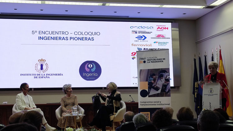 Participamos en la charla "Ingenieras Pioneras” en el Instituto de la Ingeniería de España